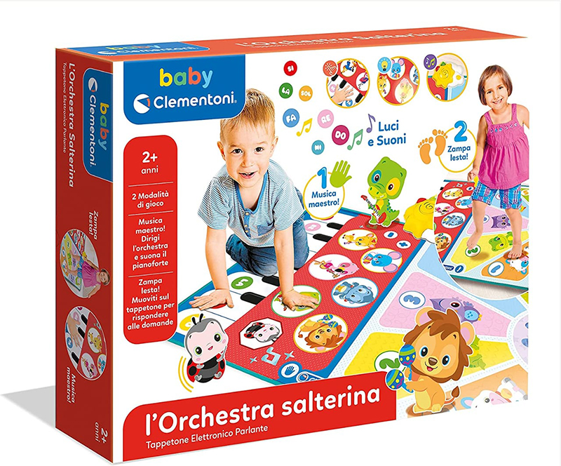 Clementoni- L'orchestra Salterina Tappeto Musicale per Bambini, Multicolore, 17434