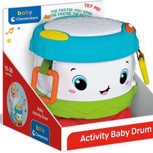 Clementoni 17409 My Activity Drum – Baby, Early Learning, Educational Toy – 10 Months and Above