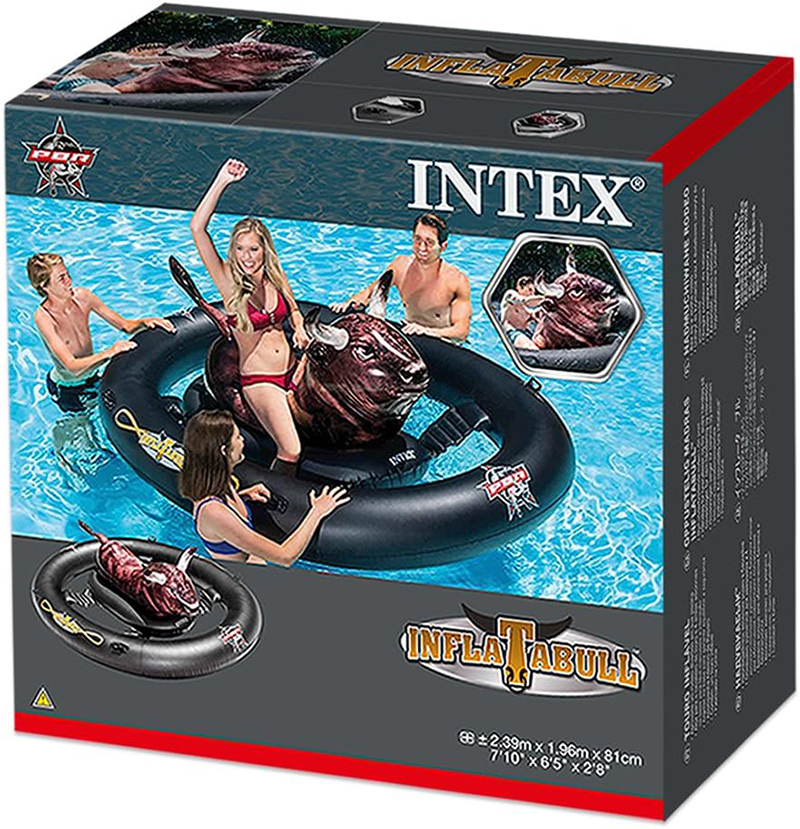 Komardare Dem Arene Intex 56280 Inflatabull Realistic Print, Black/Brown, 239 x 196 x 81 cm