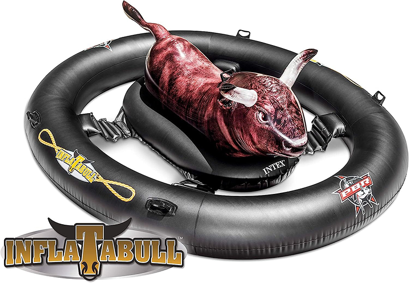 Komardare Dem Arene Intex 56280 Inflatabull Realistic Print, Black/Brown, 239 x 196 x 81 cm - Image 5