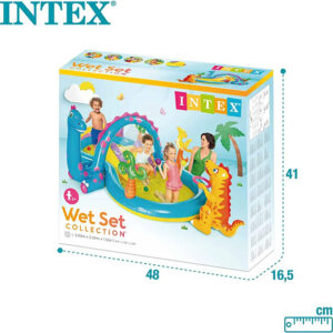 Intex 57135 Dinoland Play Center Water Pool With Water Spray-57135