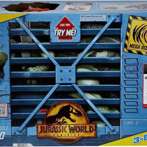 Fisher-Price Imaginext Jurassic World Dominion Mega Stomp & Rumble Giga Dino and Owen