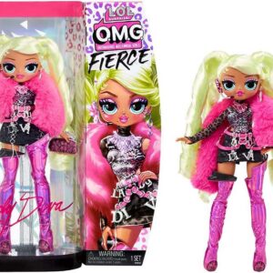 LOL Surprise OMG Fierce Fashion Doll - LADY DIVA - 11.5"/29cm Fashion Doll with 15 Surprises