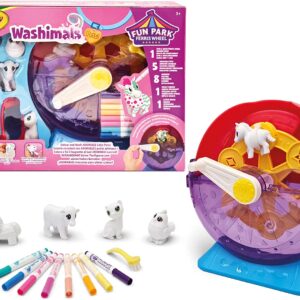 CRAYOLA- Washimals, Set Ruota dei Divertimenti, per Colorare e Fare Il Bagnetto ai Cuccioli, Gioco e Regalo per Bambini, da 3 Anni, Multicolore, 74-7458