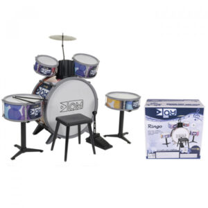 Aziamor Batteria 6 Elementi Da Bambino con Sgabello e Suoni realistici