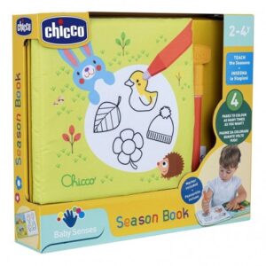 Chicco - Season Book - Magic Book With Coloring Seasons