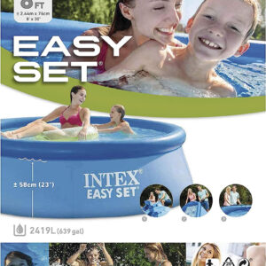 Pishinë familjare 2.4 m 244x61cm Easy set Intex