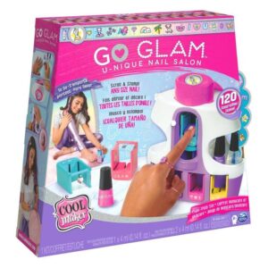 Cool MAKER, GO GLAM U-nique Nail Salon with Portable Stamper, 5 Design Pods and Dryer, Nail Kit Kids Toys, Easy Christmas Arts and Crafts Gift Idea for Kids’ Aged 8 and up