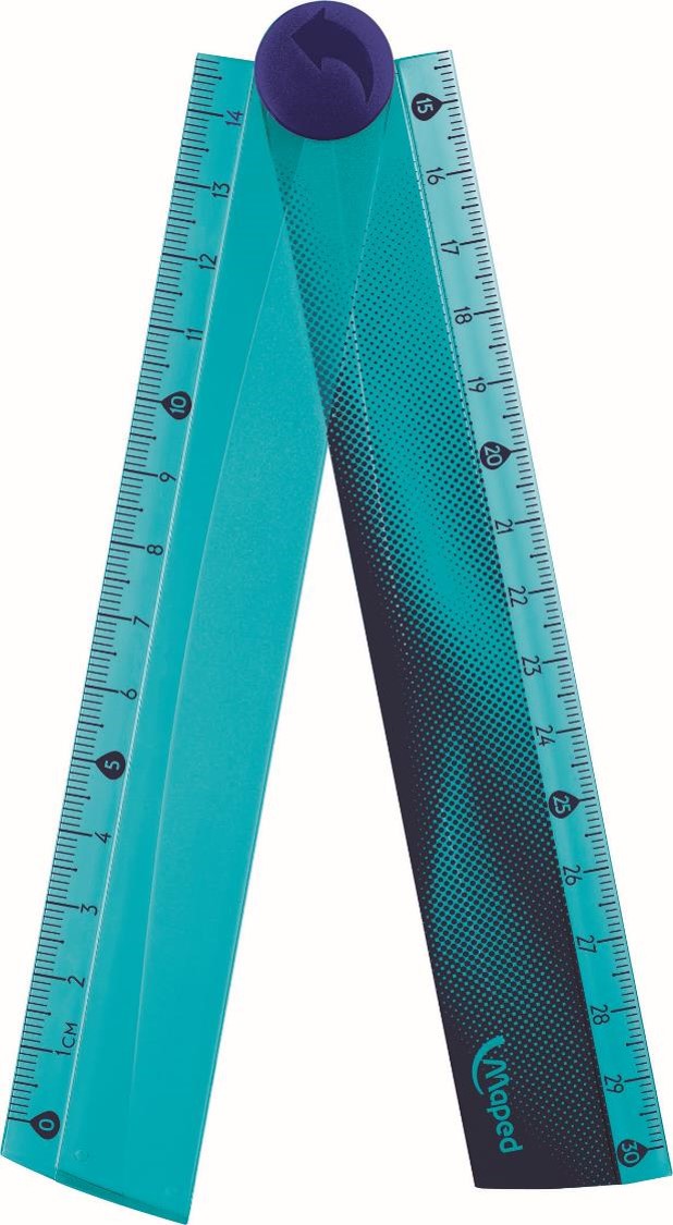 MAPED NIGHTFALL 30CM FOLDING RULER