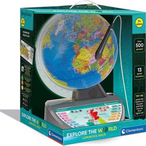 Clementoni - 61739 - Educational Talking Globe - Explore the World - educational and interactive globe for kids - globes world - interactive toy - English version