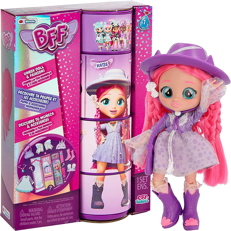 BFF By Cry Babies| Collectible Fashion Doll with Long Hair, fabric Clothes and 9 Accessories - Image 4