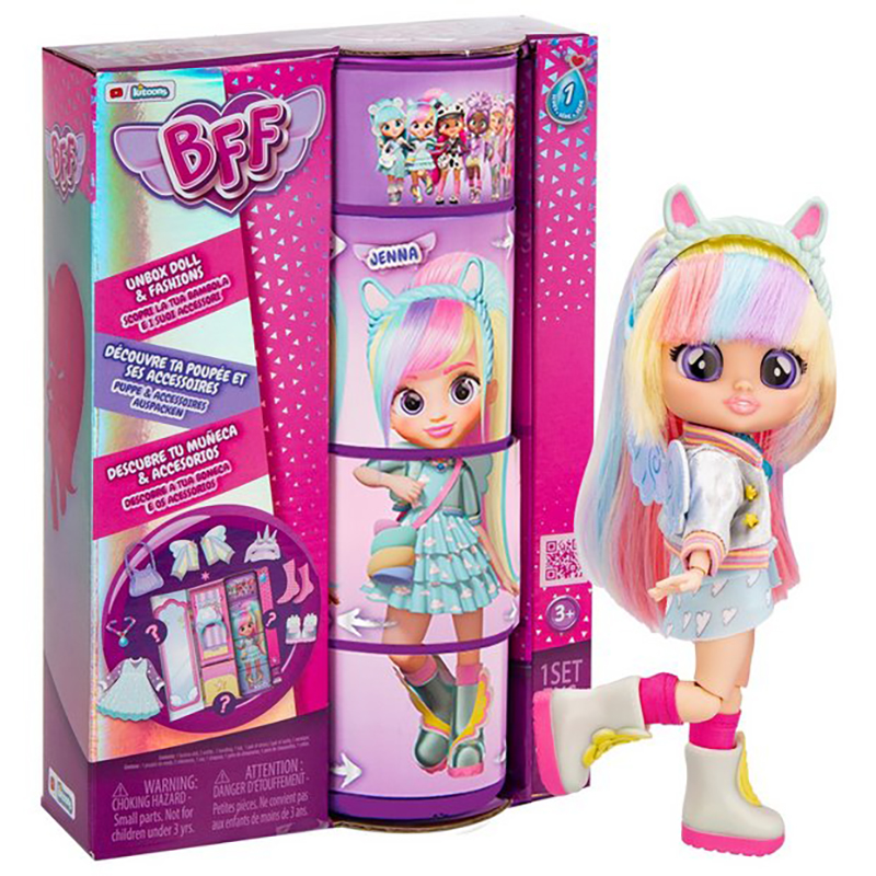 BFF By Cry Babies| Collectible Fashion Doll with Long Hair, fabric Clothes and 9 Accessories - Image 6