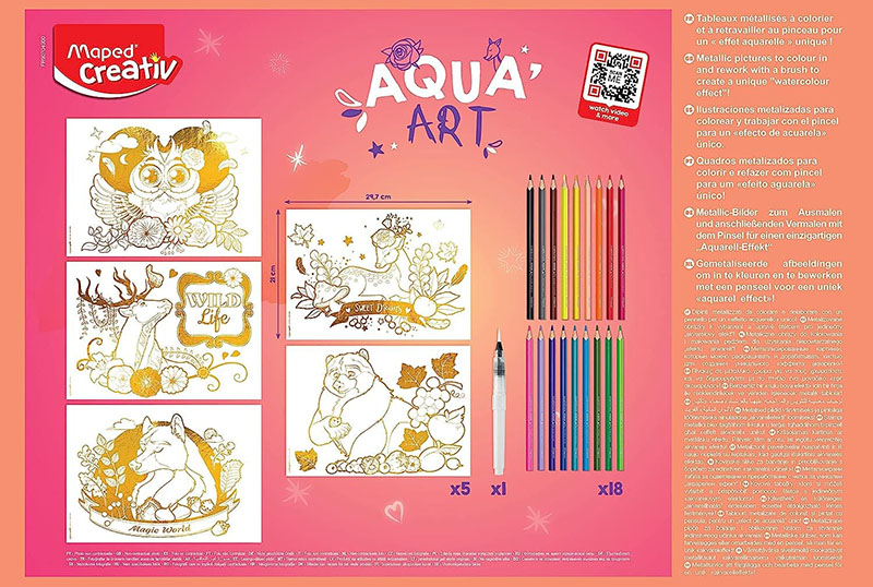 Maped Creativ Maxi Watercolor Set AQUA ART "SWEET DREAMS" - Image 6