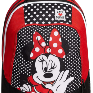 Çantë shkolle shpine Minnie Mouse Rosso e Nero Seven
