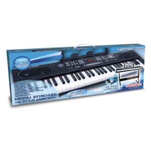 Bontempi 16 6125 6125 Digital Keyboard 61 Professional Size Keys Black L94 cm x W31 cm x D90 cm