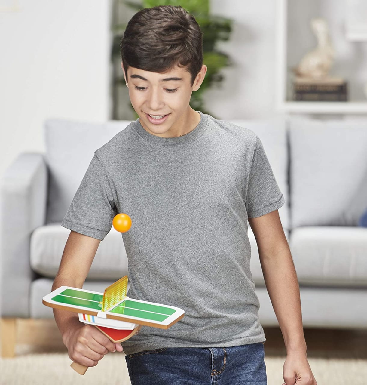 Hasbro Tiny Pong Solo Table Tennis Kids Electronic Handheld Game - Image 6