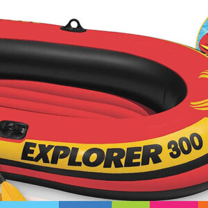 Varkë Explorer 300 + pompë  211x117x41 cm Intex