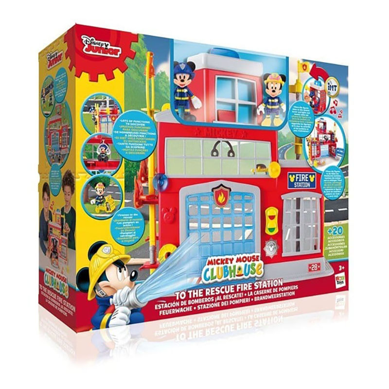 IMC The Rescue Fire Station Mickey Mouse Play Set